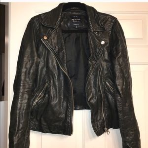 Madewell leather coat